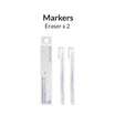 Metallic Series Markers X 2 Eraser