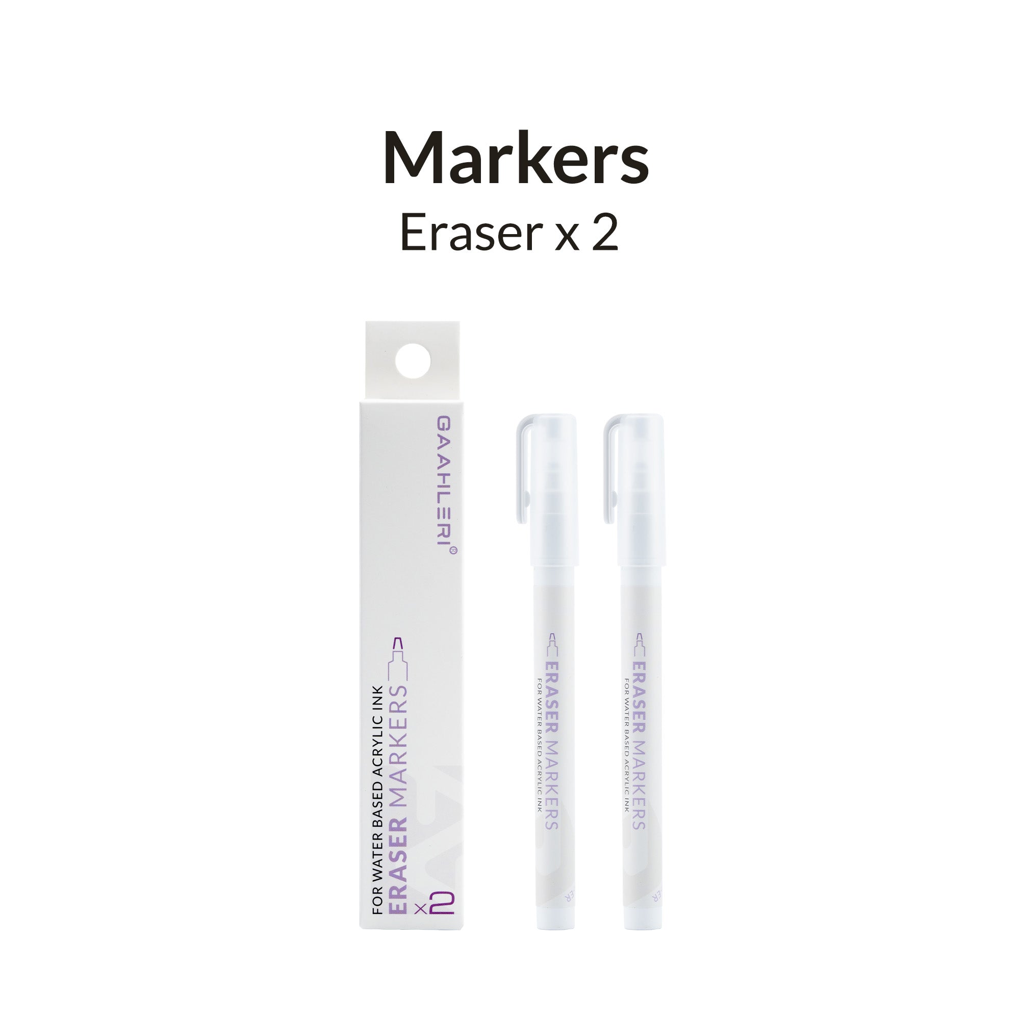 Metallic Series Markers X 2 Eraser