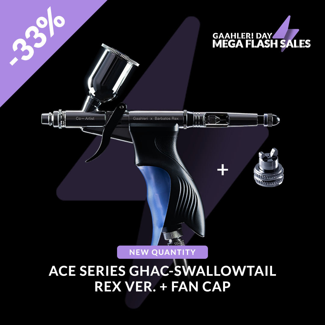 GHAC-Swallowtail & Rex Airbrush + FREE Fan Cap