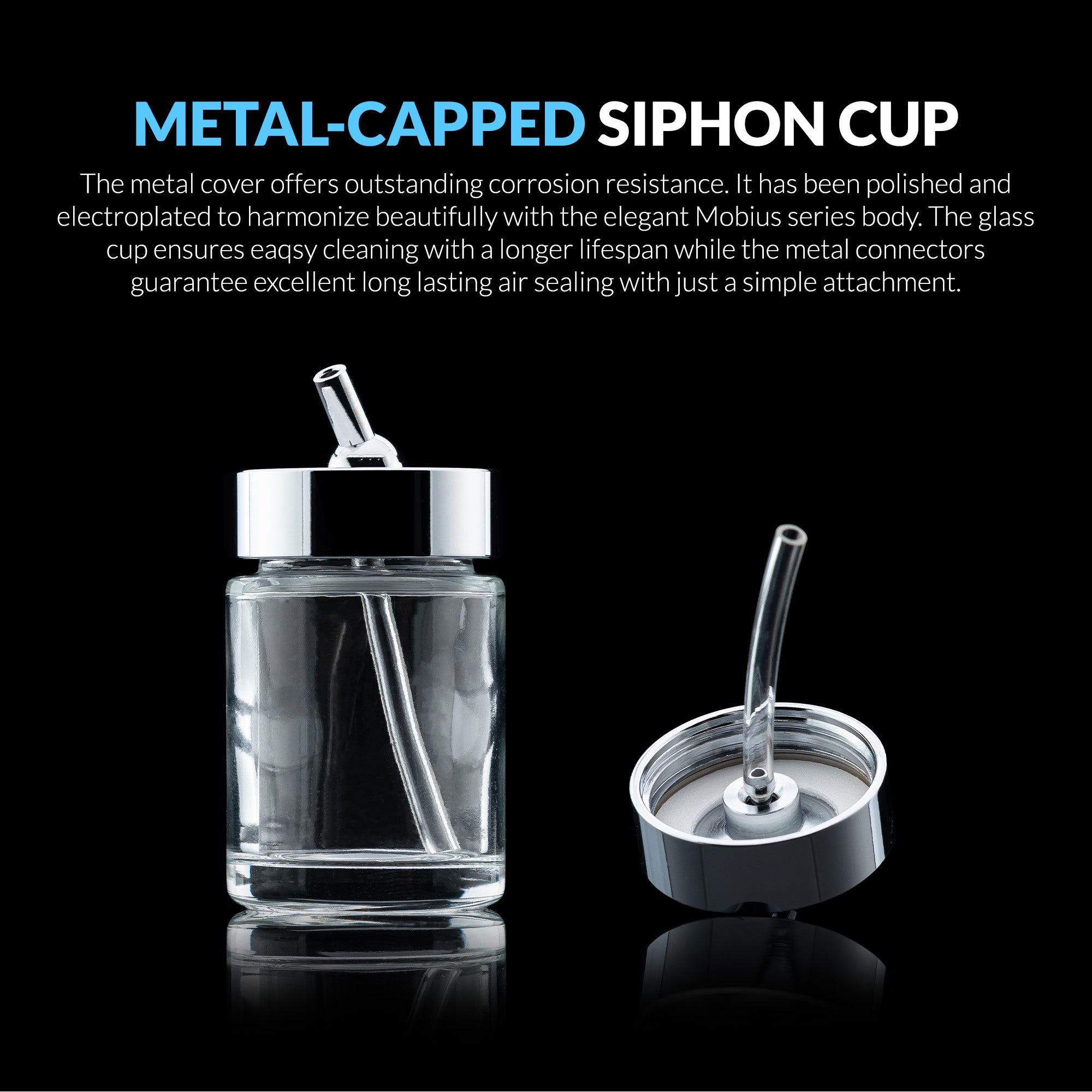 Metal-Capped Siphon Cup For Mobius SP Bundle