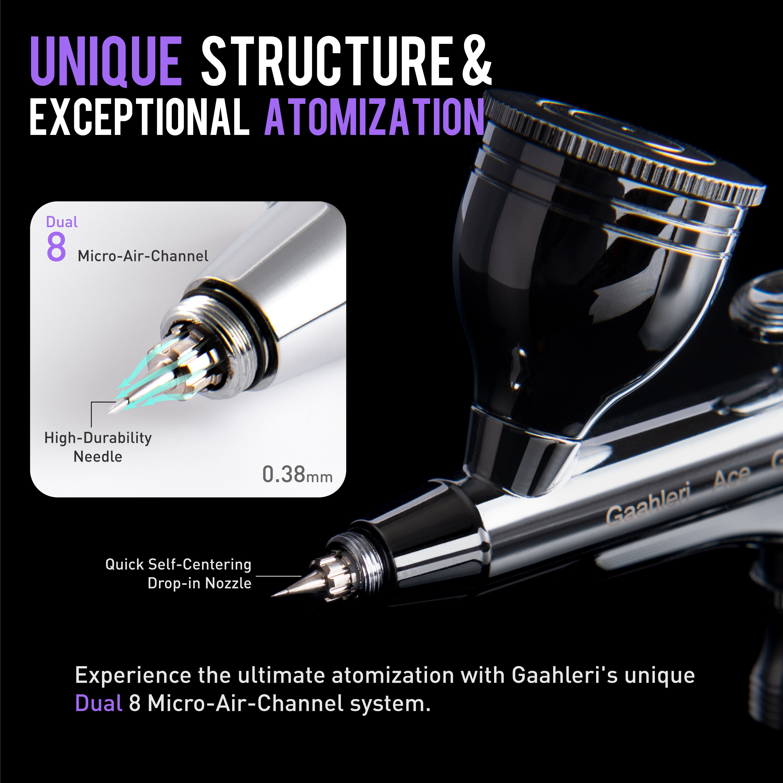 Gaahleri GHAC-98 Ace Series Airbrush